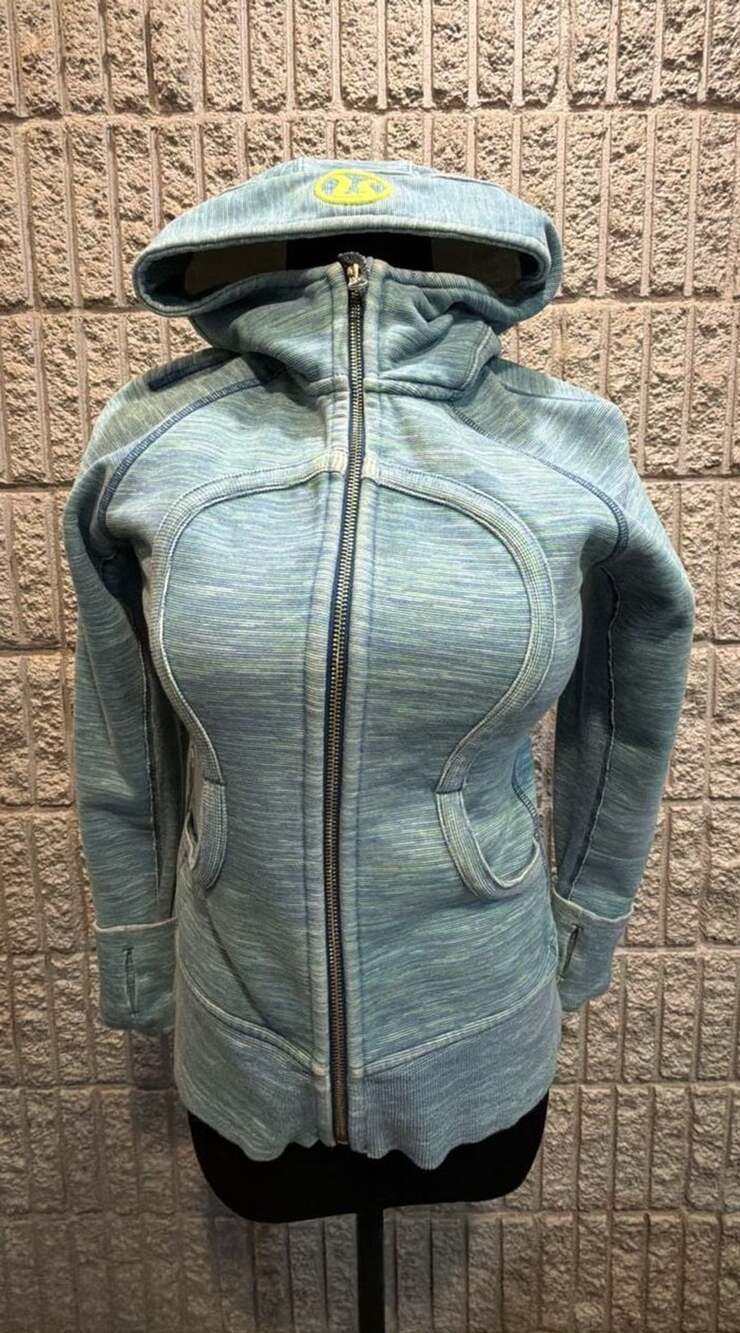 667 Lululemon Scuba Hoodie Size 8 Blue Wee Are From Space